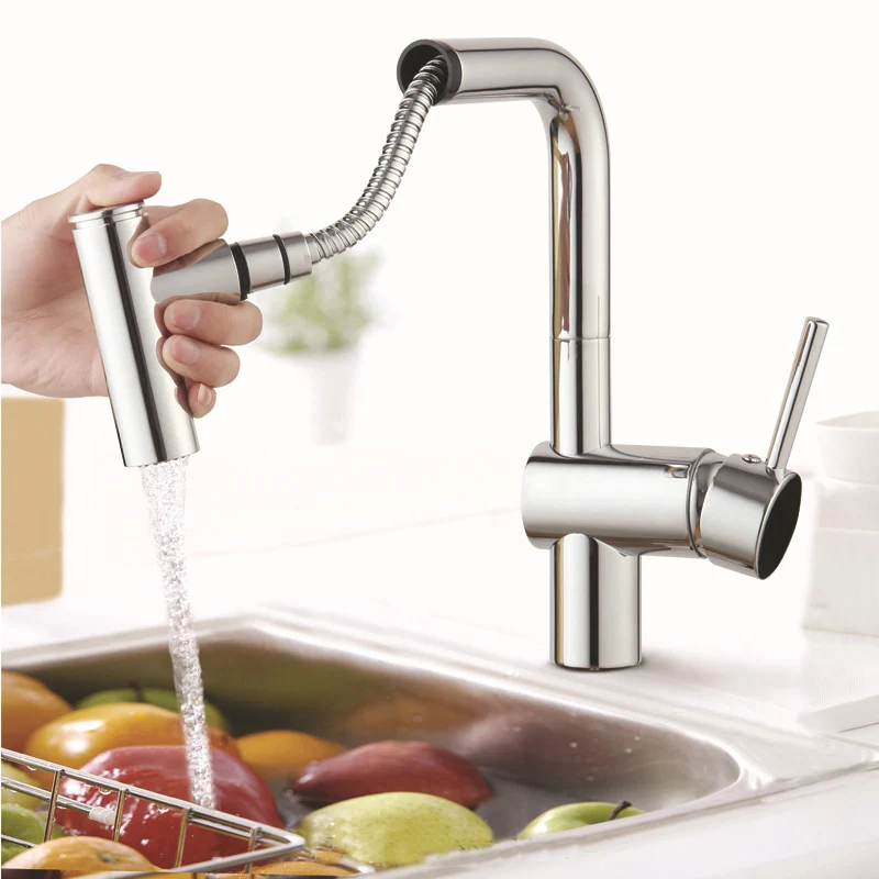 

Kitchen Bathroom Tap Faucet Pull Out Shower Head Water Spray Replacement Head Sprinkler DSS899