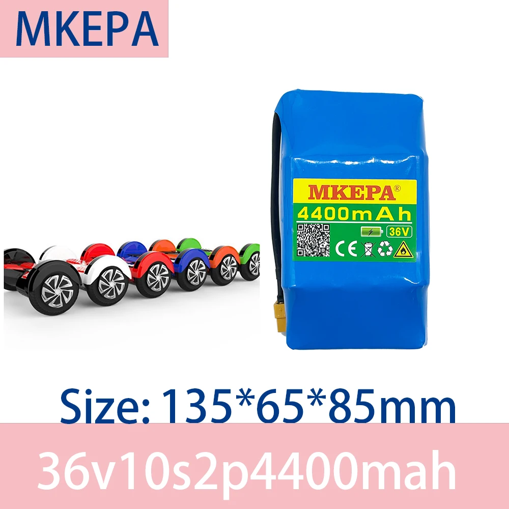 

MKEPA 100% Новый оригинальный 36 В 4400 Ач литиевый аккумулятор 10s2p 36 В комплект литий-ионный батарей 42 в мАч аккумулятор для скутера
