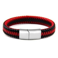 bracelet homme men leather rope magnetic bracelet pulseira masculina armband heren armband mannen pulsera cuero hombre bracciali