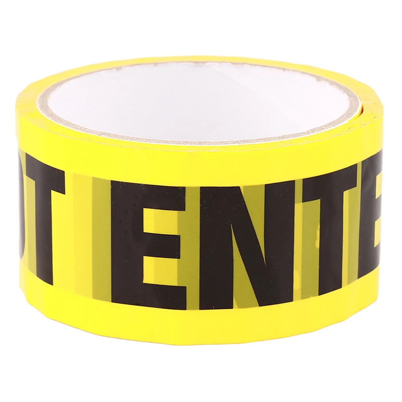 DIY 1 рулон желтый предупреждающий стикер ленты вечерние украшения на день