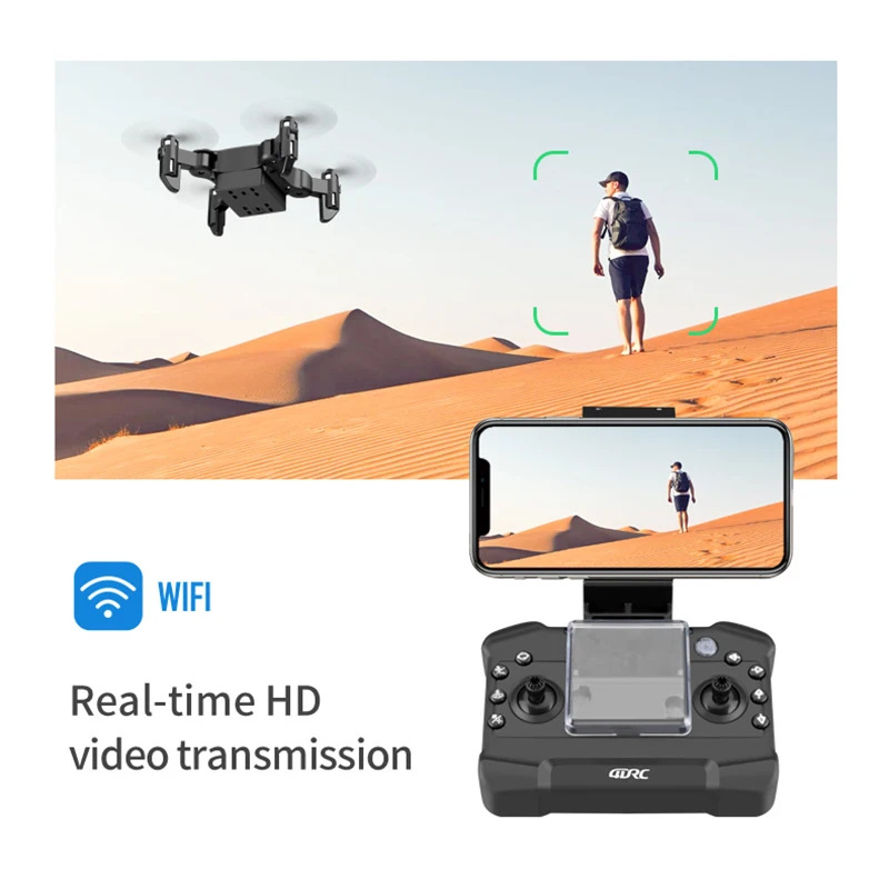 Радиоуправляемый Дрон 4K HD камера мини Квадрокоптер 1080P Wi Fi FPV складной с