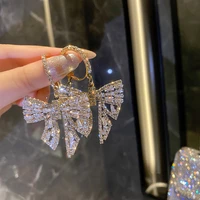 womens drop earrings new full drill butterfly drop earrings party jewelry gift fashion trend women stud earrings 2022