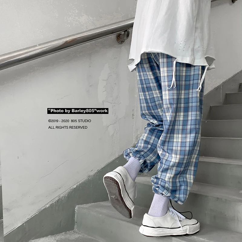 Разборные 2020 клетчатые брюки женские уличные свободные Дамские Брюки