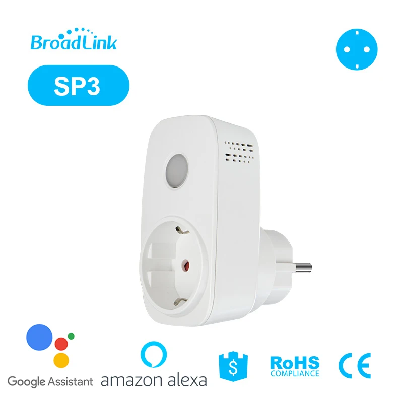 Broadlink SP3/Contros умный Wi Fi пульт дистанционного управления розетка 16A 3500 Вт IOS Android