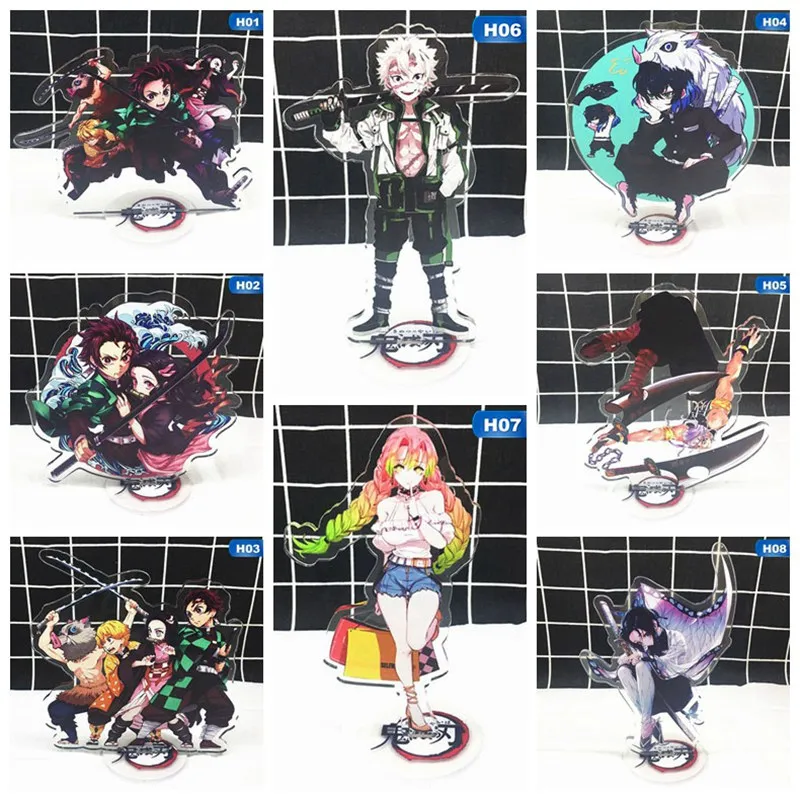 

Models Anime Acrylic Stand Model Toys Demon Slayer Kimetsu No Yaiba Tanjirou Nezuko Desk Plate Action Figures Decor Gift