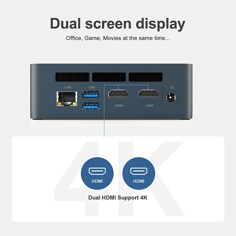 Beelink SEI Мини ПК 10th Intel I3 10110U 2 1 ГГц Turbo 4 64G Wi Fi 6 USB3.0 Bluetooth 5 0 SSD NVME/SATA 2280 офисные мини