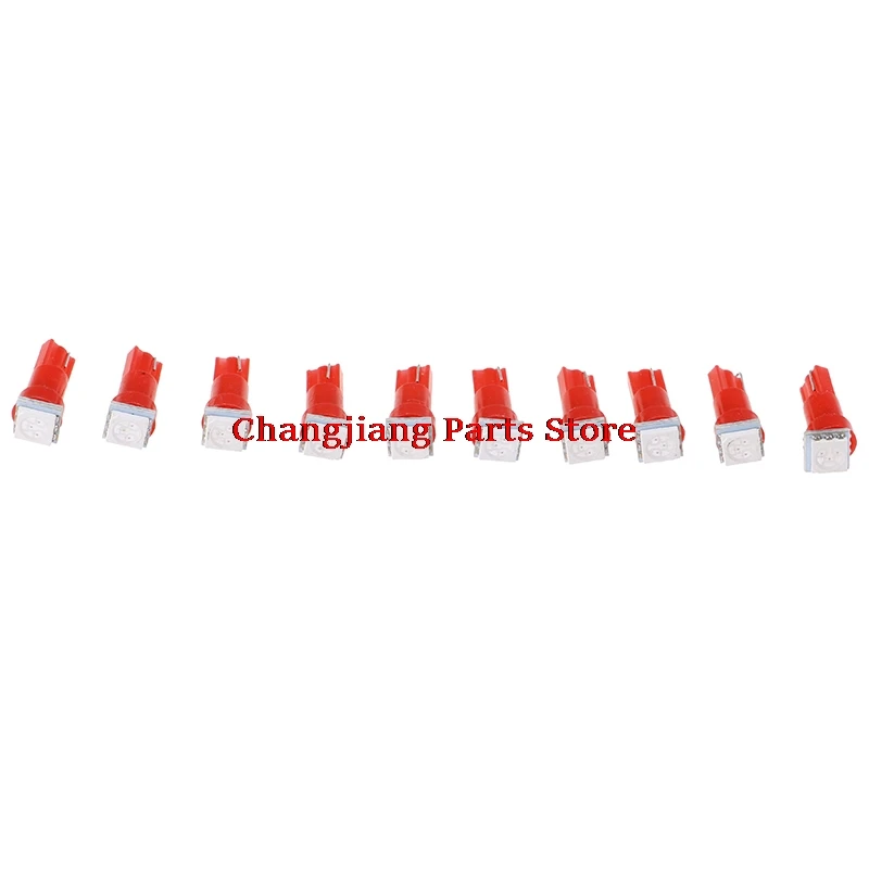 

New 20Pcs T5 5050 SMD Instrument Light bulbs 24V DC Wedge LED White Green Yellow Red Car Auto Dashboards Gauge Lamp