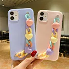 Чехол для Huawei P40 Lite E, P30, P20 Pro, Mate 10, 20 Lite, P Smart 2021, силиконовый браслет ярких цветов