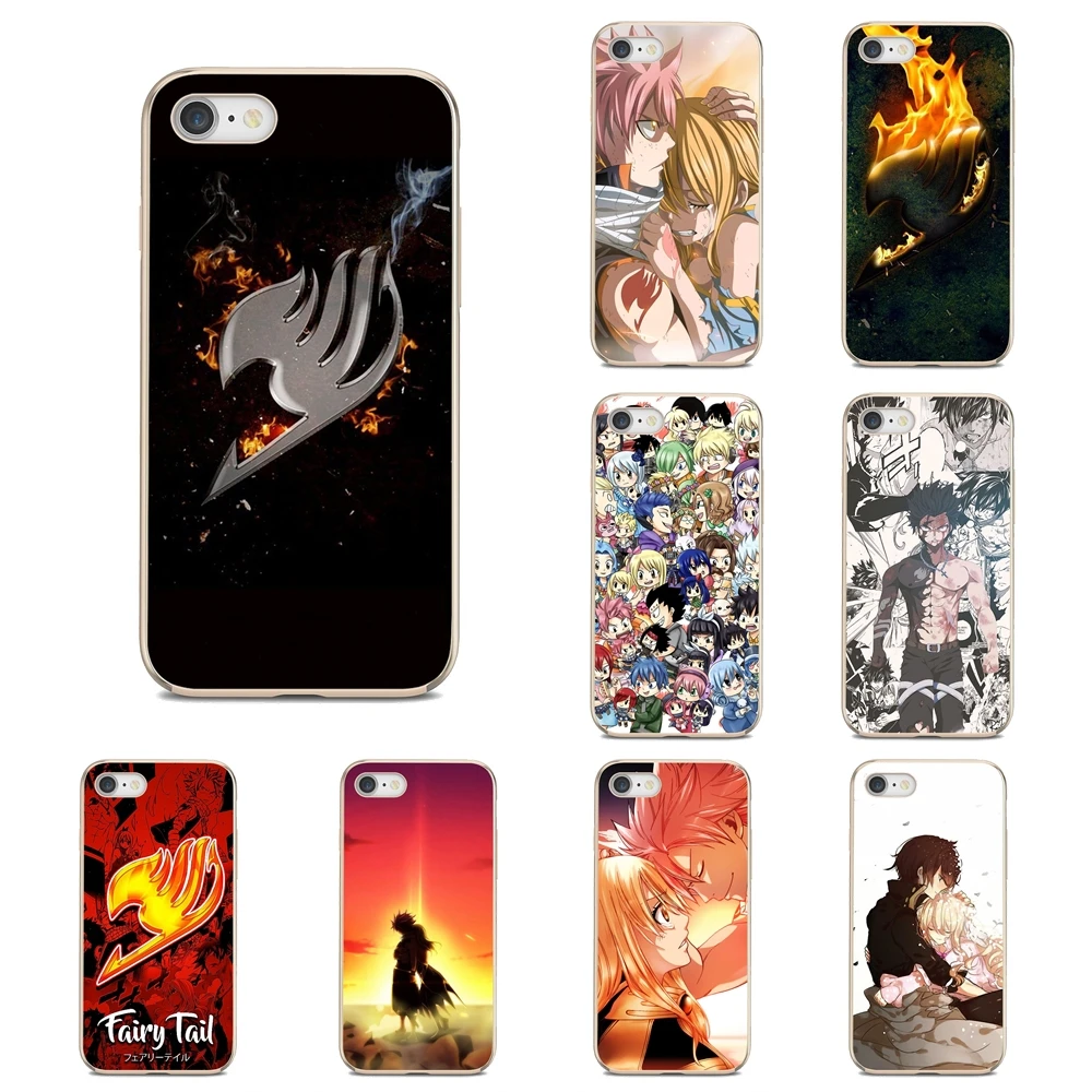 Аниме Fairy Tail логотип мягкий прозрачный просвечивающийся чехол Чехлы для iPhone 6 7 8