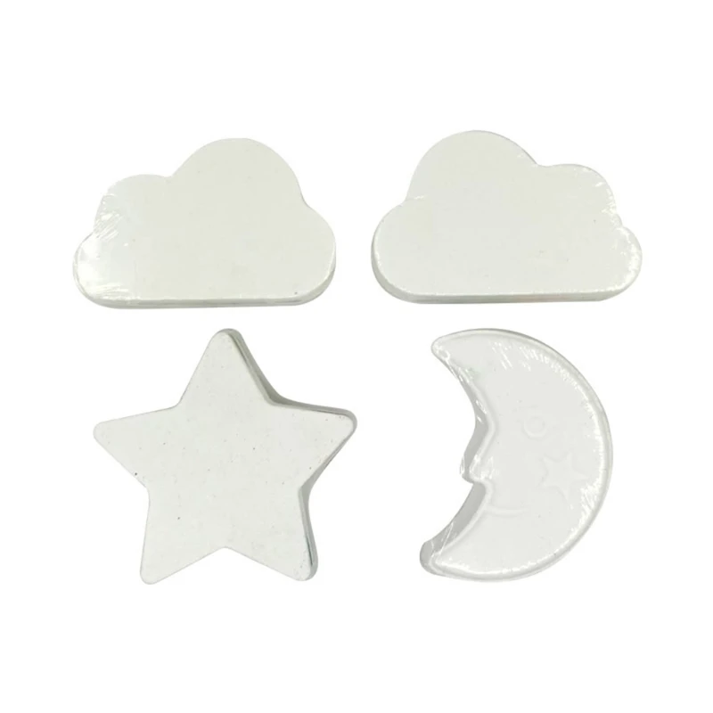 

4Pcs Colorful Clouds Stars Bath Bombs Gift Set with Essential Oils Spa Bubble for Women Birthday Mothers Day