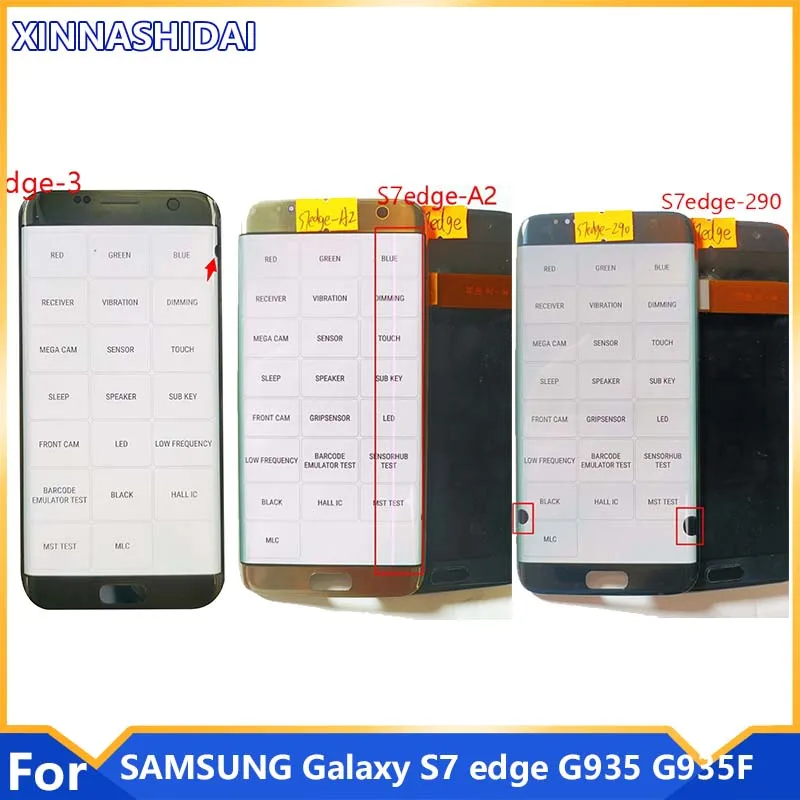 ЖК дисплей для SAMSUNG Galaxy S7 edge G935 G935F G935FD зеркальный с сенсорным экраном и