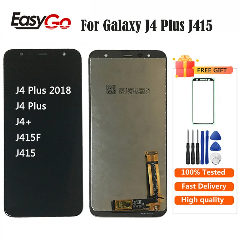 ЖК дисплей J4 Plus для Samsung J415 LCD SM J415F J415G J415FN экран + сенсорный дигитайзер Galaxy 2018