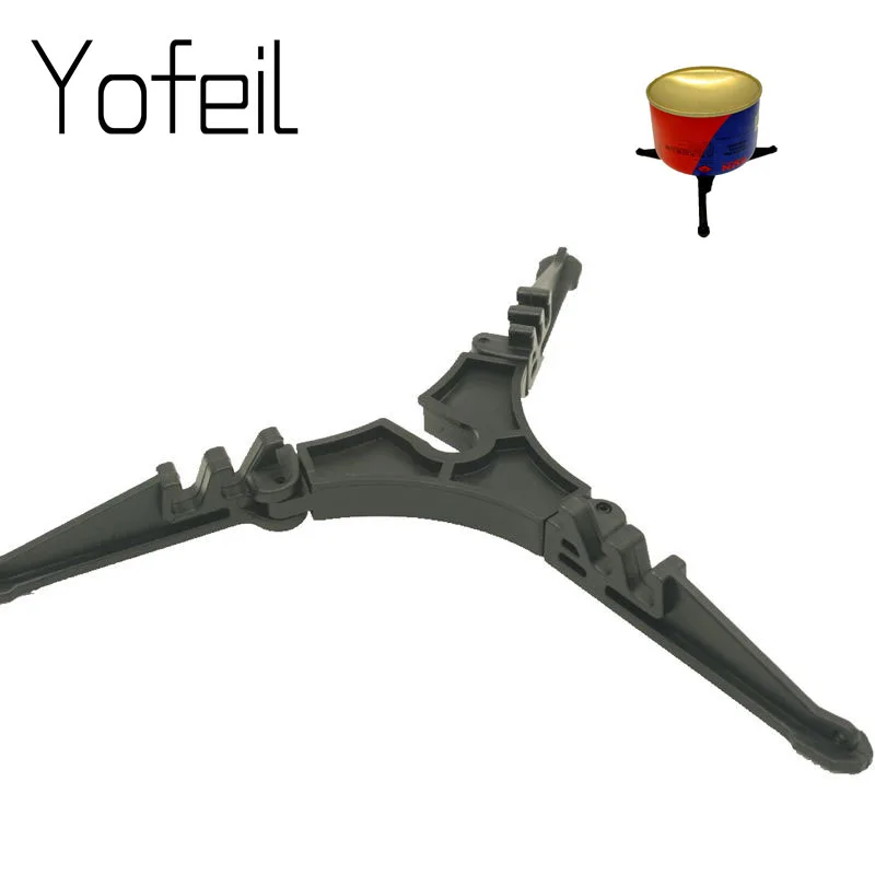 Outdoor Camping Gas Holder Tank Foldable Canister Tripods Stand Anti Dumping Base  Bottle Shelf Ttilting Prevention