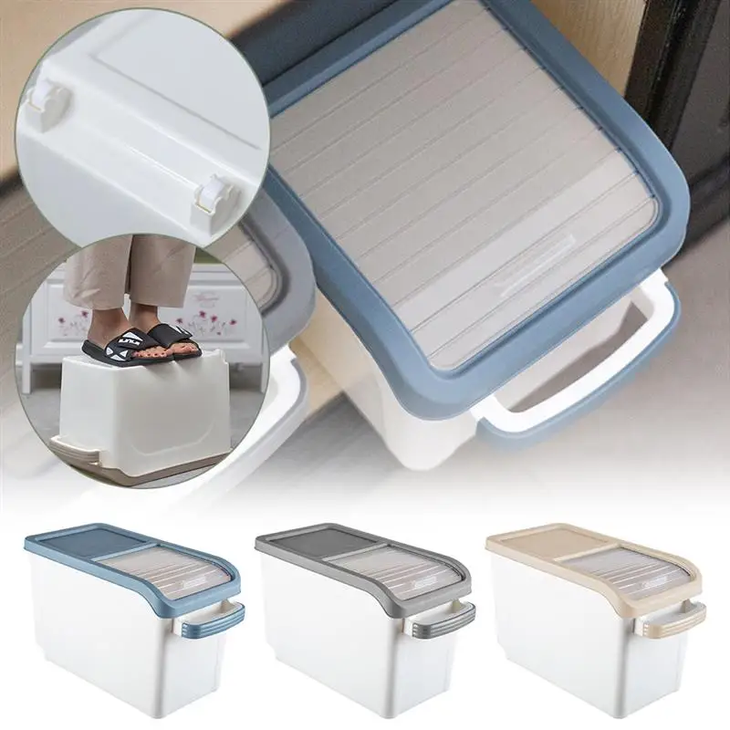 Супер большие кухонные контейнеры для хранения риса 10 кг Толстая коробка с