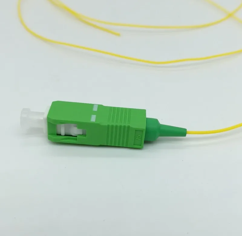 24/50/100/200/PCS SC/APC fiber Pigtail Simplex 9/125  Single Mode Fiber Optic Pigtail 0.9mm LSZH Yellow