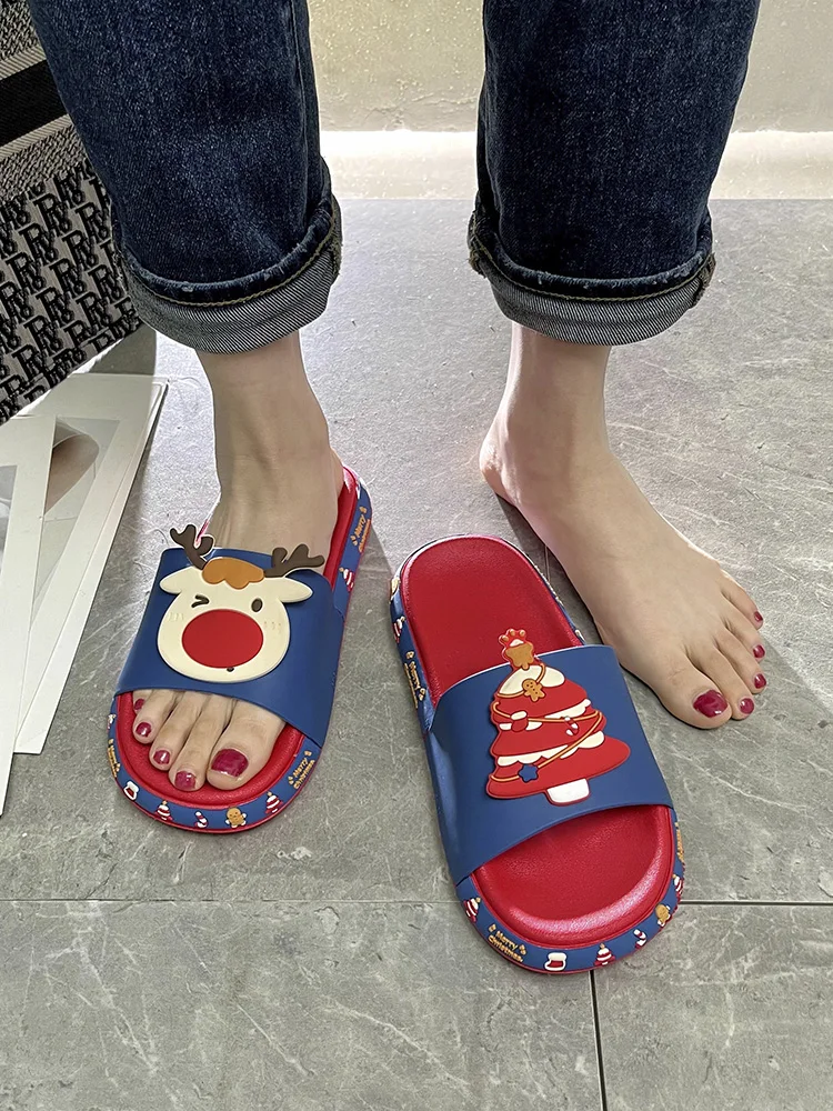 

2021 new summer household cute non-slip indoor bathroom couple home slippers 2076