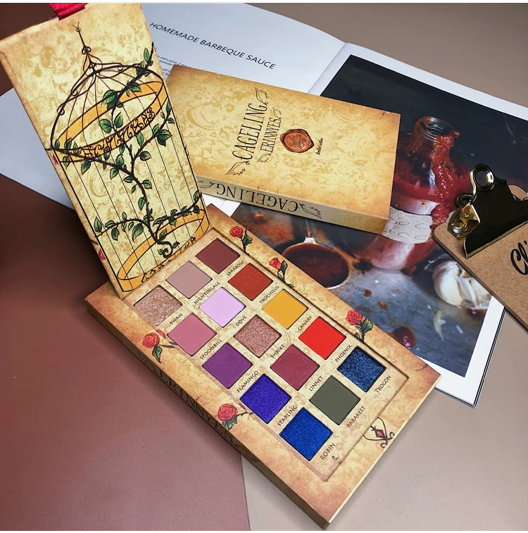 Палитра теней для век с металлическим бриллиантом 15 цветов |