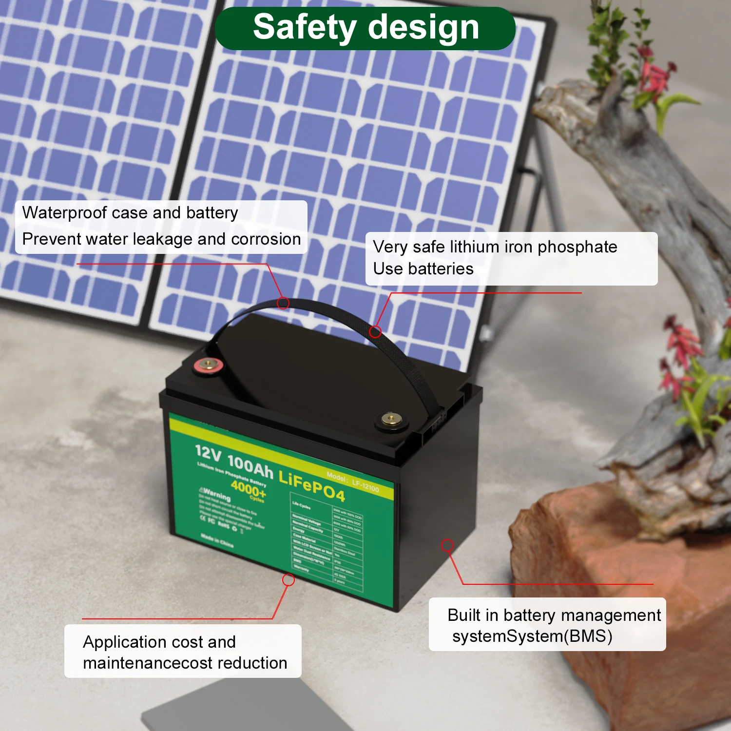 Литий-железо-фосфатная батарейка 12 В 100 Ач | Электроника