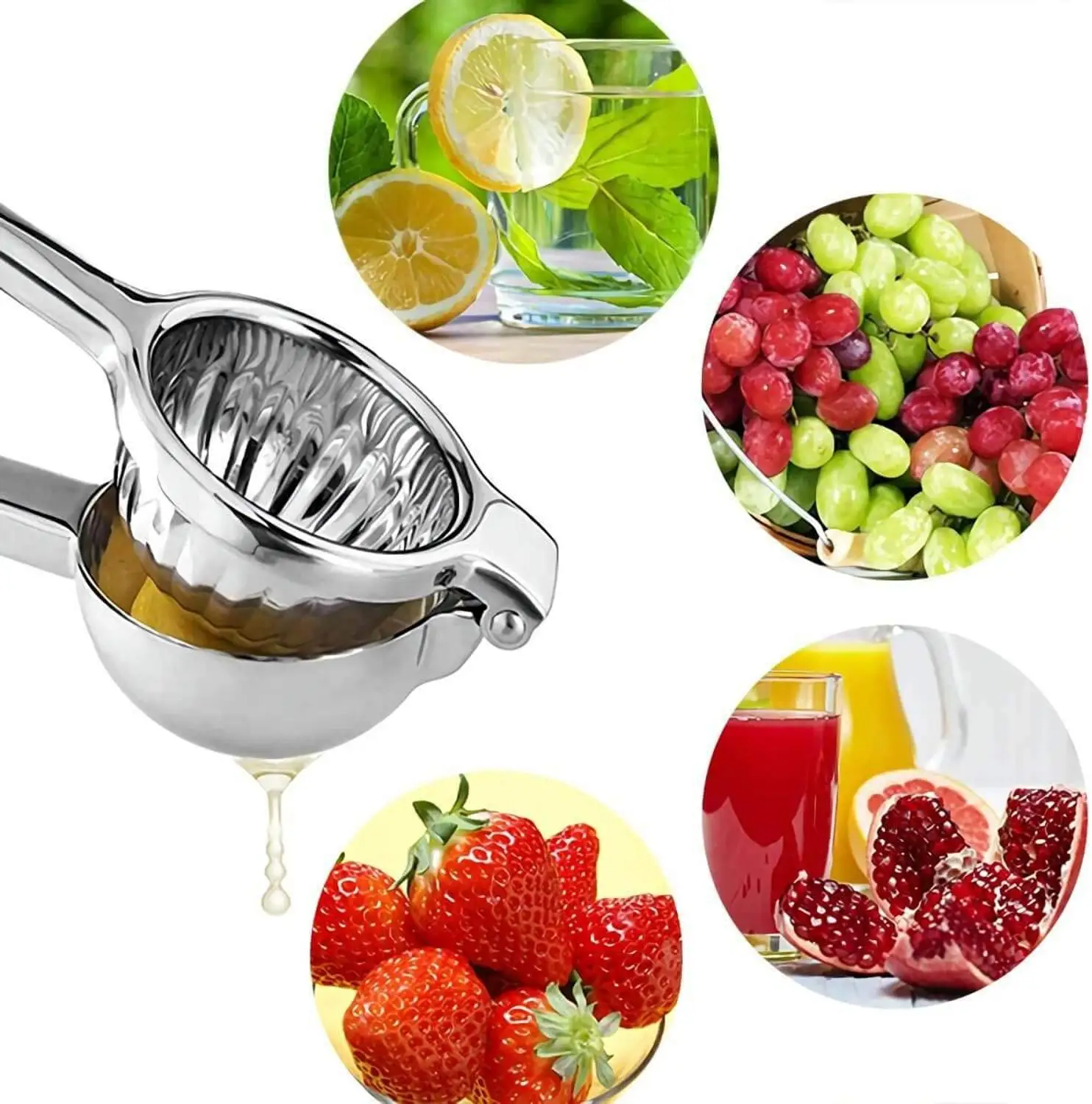 Ручная Соковыжималка для лимона из цинкового сплава прочная ручная