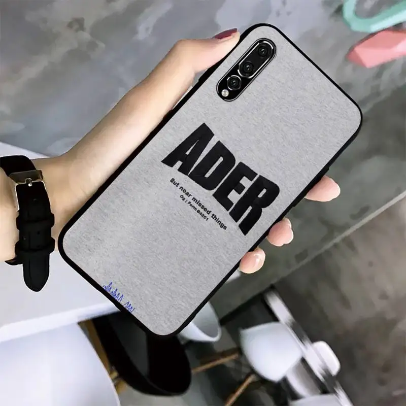 

Fashion Brand ADER Phone Case For Huawei G7 G8 P7 P8 P9 P10 P20 P30 Lite Mini Pro P Smart Plus Black Soft TPU Cove Fundas