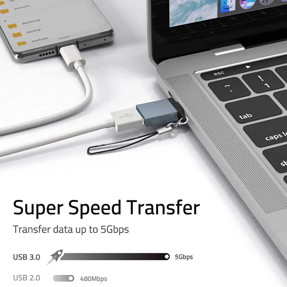 USB-c Adapter USB C To 30 Converter High Speed Type Space Grey Finish For Electronic Equipment | Мобильные телефоны и