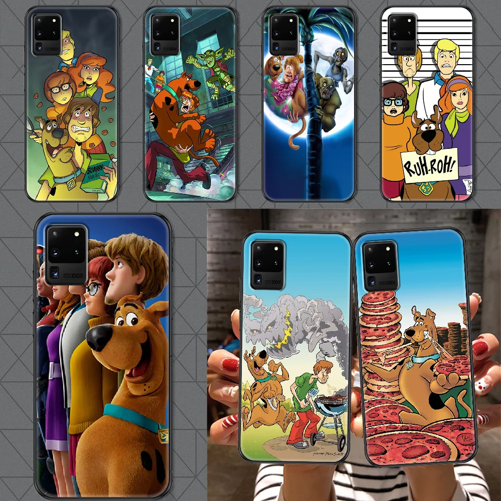 

Cartoon Movie Scoobies Doo Phone case For Samsung Galaxy Note 4 8 9 10 20 S8 S9 S10 S10E S20 Plus UITRA Ultra black fashion