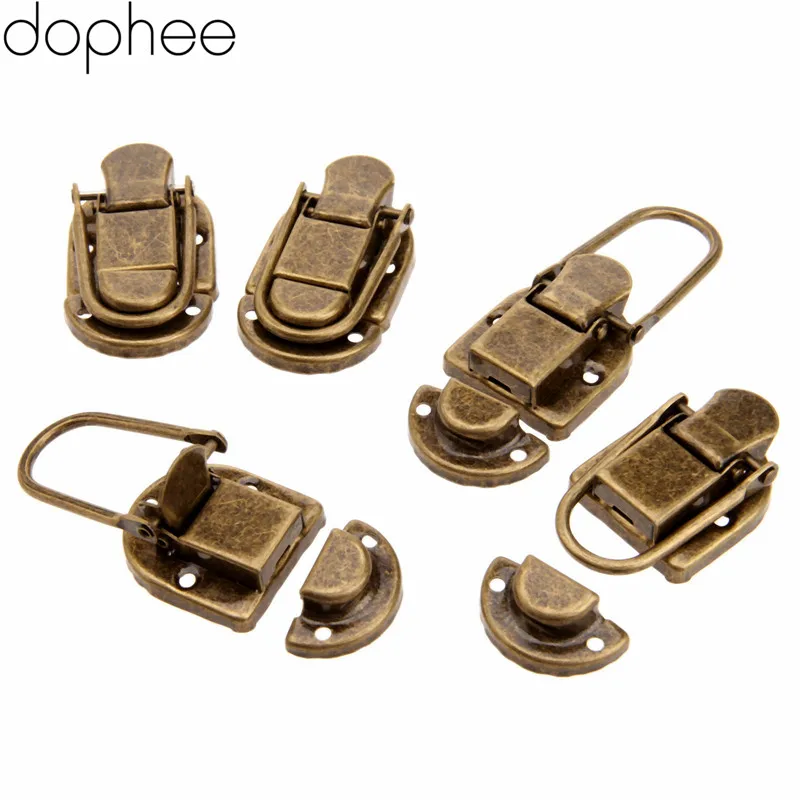 

5pcs 60x34mm Hasps Antique Brass Drawer Latches Iron Latch Decorative Jewelry Gift Wine Wooden Box Suitcase Case Hasp Latch Hook