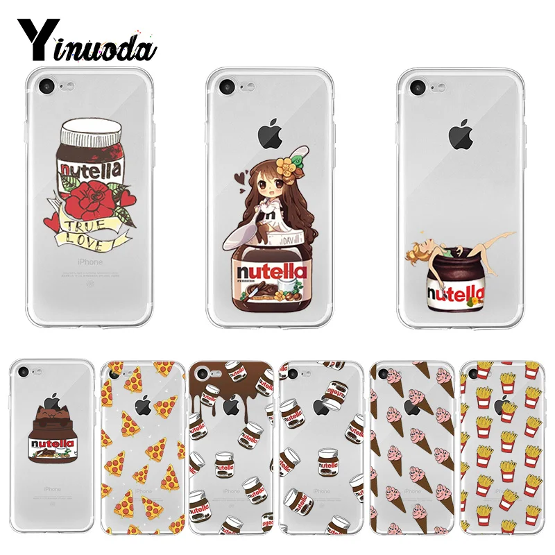 Yinuoda funny food Chocolate Nutella чехол для iPhone 8 7 6 6S Plus X XS MAX 5 5S SE XR 11 pro max|Бамперы| |