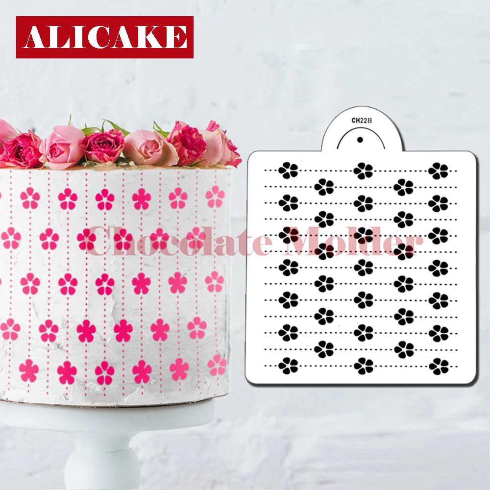 

Cake Stencil Template Flower Cake Decorating Bakeware Lace Boder Stencils Tools For Cake