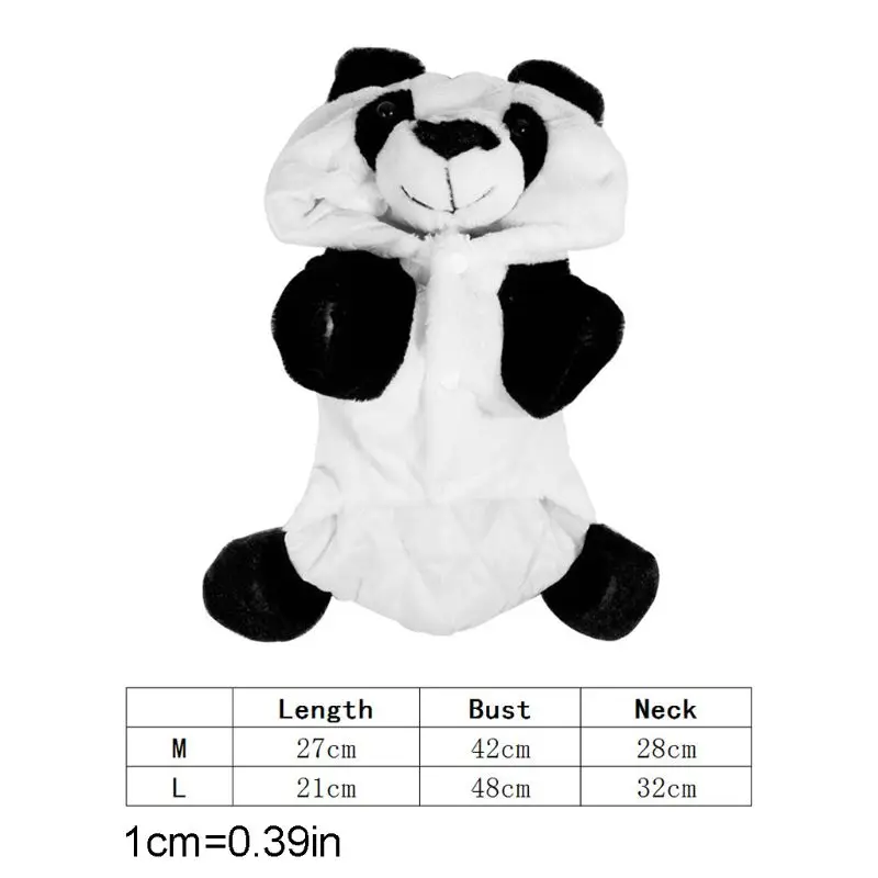 

Christmas Pet Dog Role-playing Suit Cute Panda Pattern Puppy Cat Hooded Costume