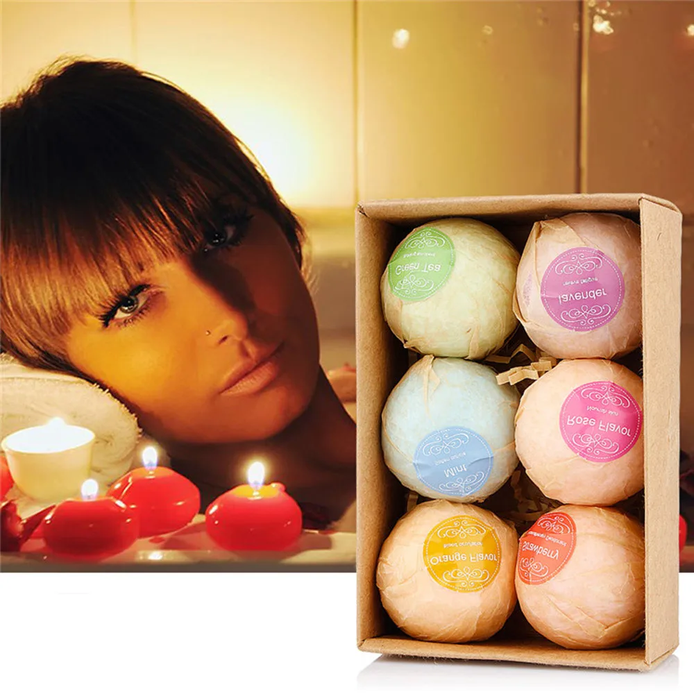 1 шт. Бомбочки для соли ванны шарик ручной работы спа-снятие стресса