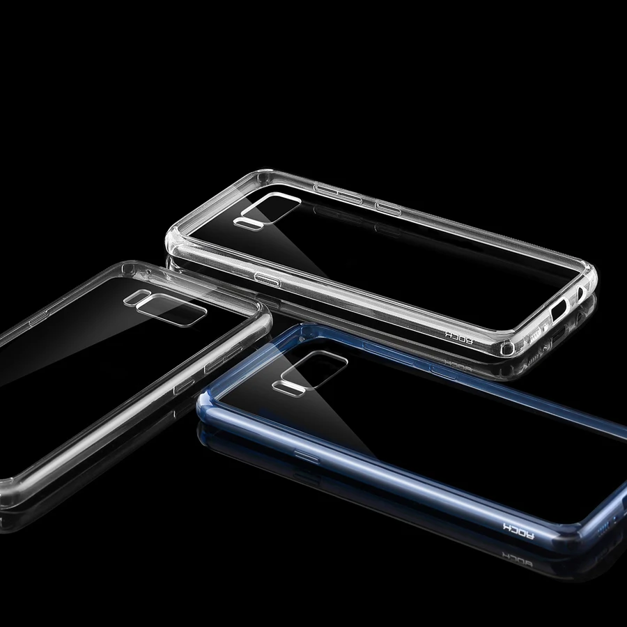 Для samsung Galaxy S8+ чехол,, ROCK, противоударный, ультра тонкий, прозрачный, PC+ Задняя накладка чехла из ТПУ для Galaxy S8, Capa, распродажа