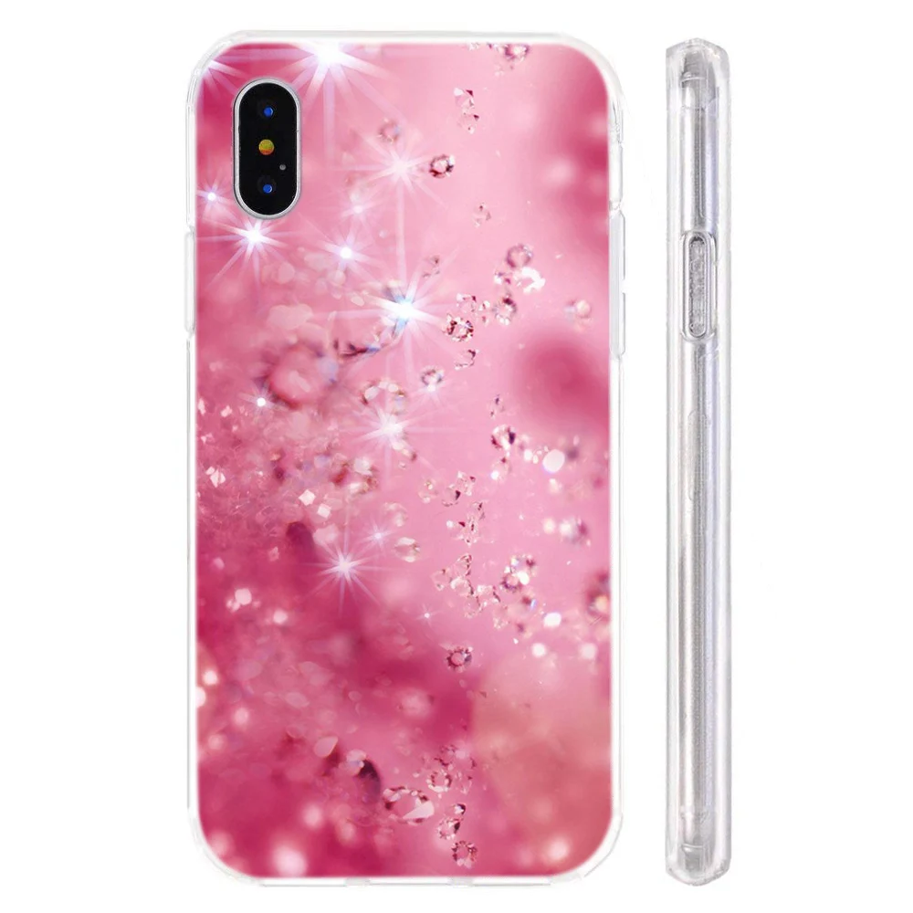 Силиконовый пластиковый чехол для телефона iPhone 6 6s 7 8 Plus x xr max 11pro цветной с принтом