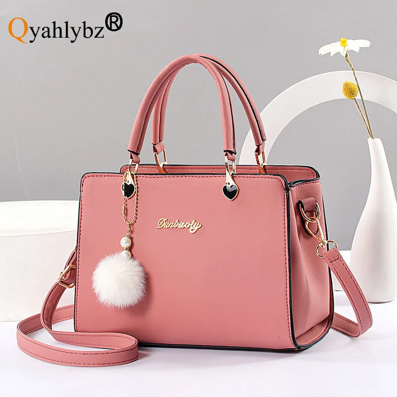 

Qyahlybz band cheap women's bags 2021 large capacity female pink crossbody bags ladies black luxury designer handbag