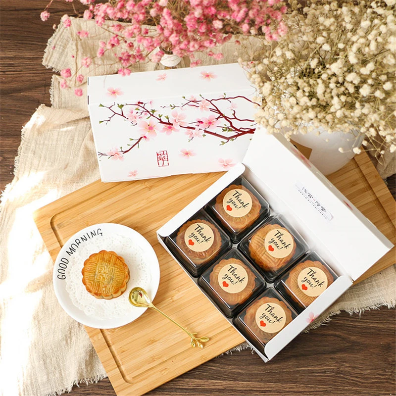 Наклейка-этикетка &quotспасибо&quot круглая Крафт бумажная наклейка-печать для