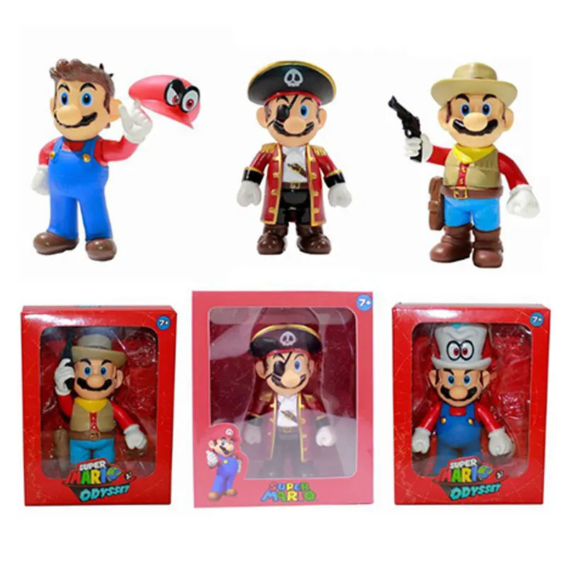 Экшн фигурки в стиле Super Mario Bros Odyssey Cappy Bowser Koopa игрушки фигурка модель ковбойского