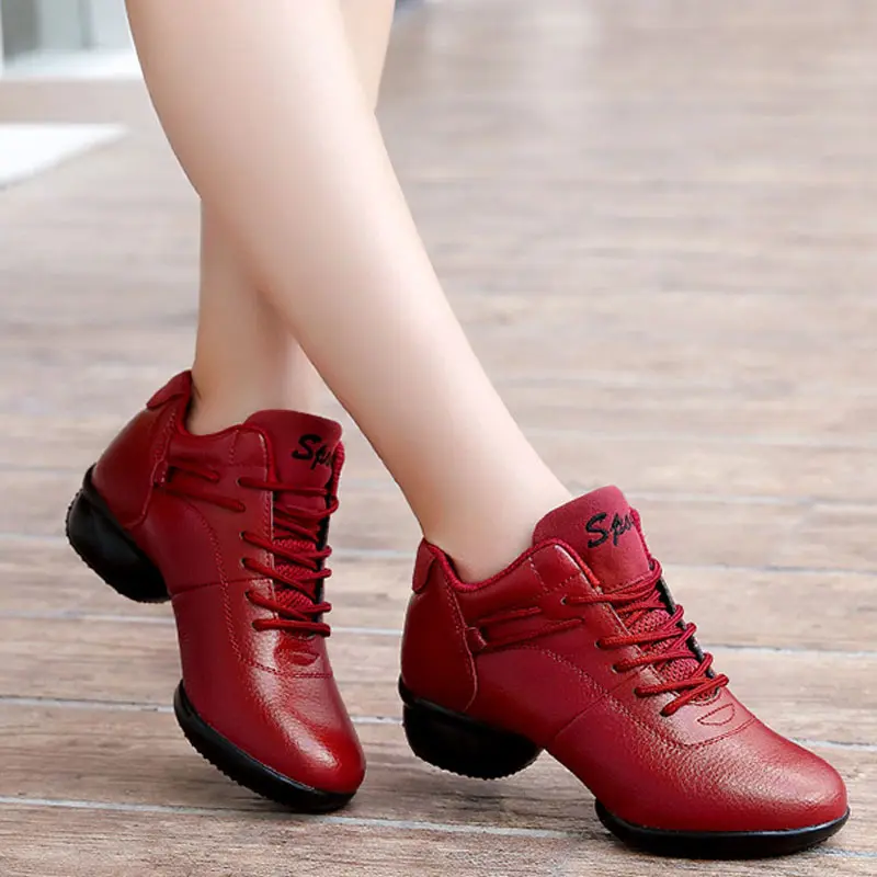 ПУ танцевальная обувь для джаза Женская Современная девушек Танцевальные