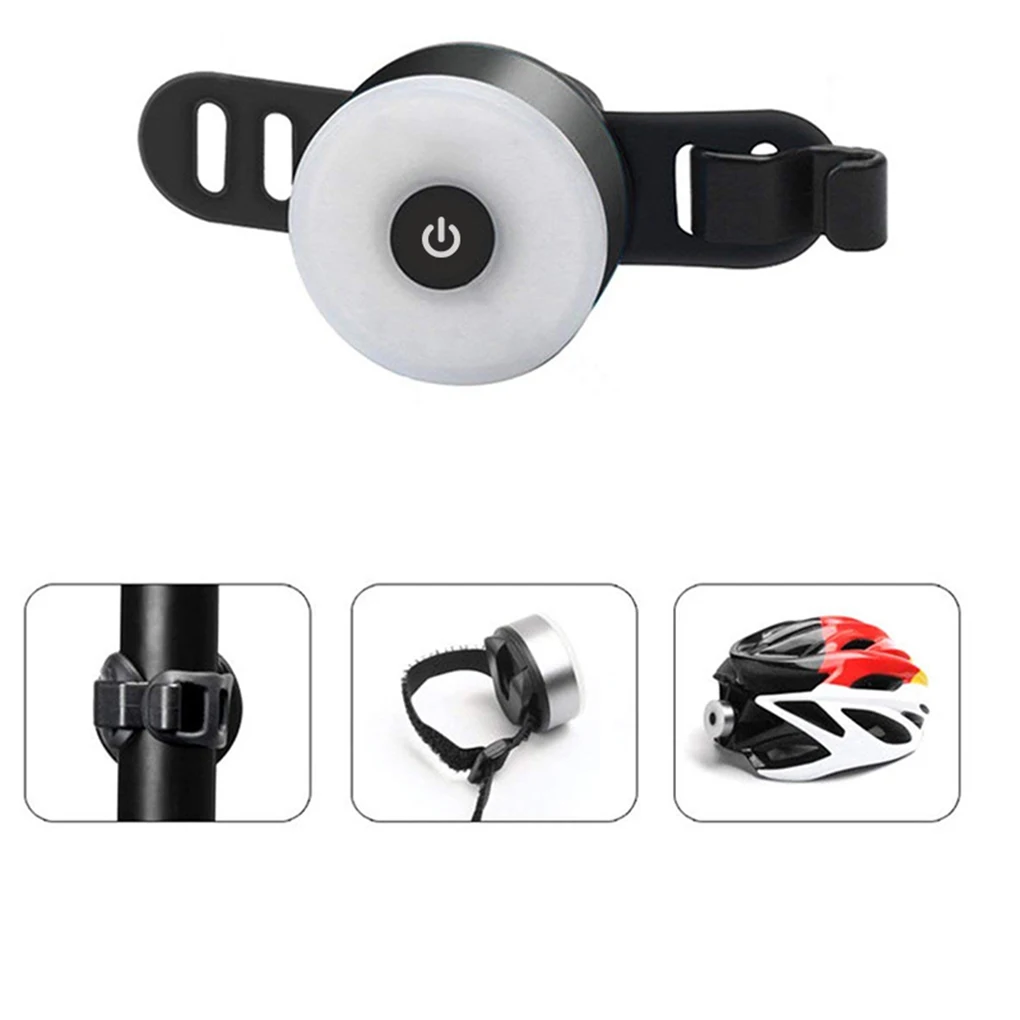 Mini LED Sepeda Ekor Lampu Usb Dibebankan Sepeda Lampu Belakang IPX5 Tahan Air Keselamatan Peringatan Bersepeda Lampu Helm Ransel Lampu