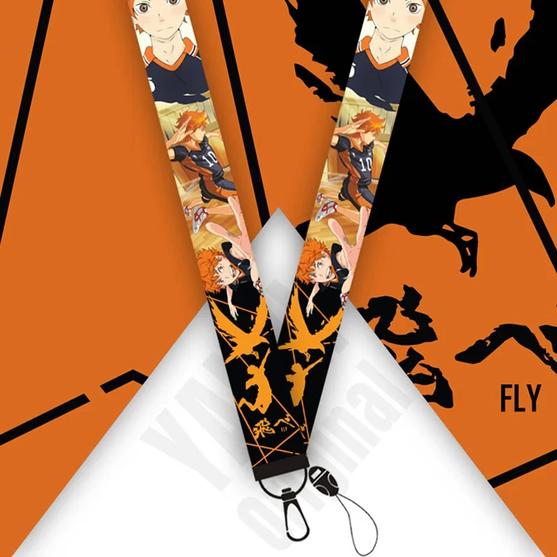 

Haikyuu Lanyard Watercolor Printing Lanyards Phone Case Cartoon Anime Lanyard For Keys Badge Holders Keychain