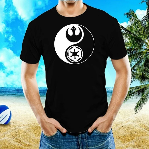 

Universal Apparel Yin Yang Design Summer Short Sleeves Men Cotton Hign Quality T-shirt Originality Outdoor Clothe 3 Colors