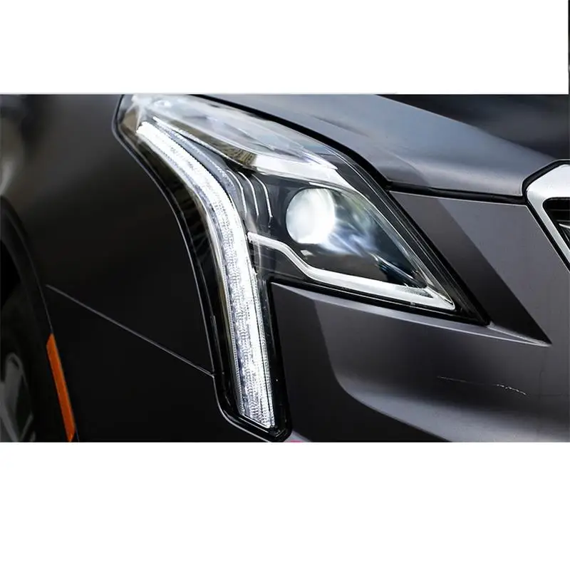 Drl авто автомобили дневные светодиодные ходовые боковые поворотники автомобиля освещение фары передние противотуманные фары 16 17 18 для Cadillac XT5