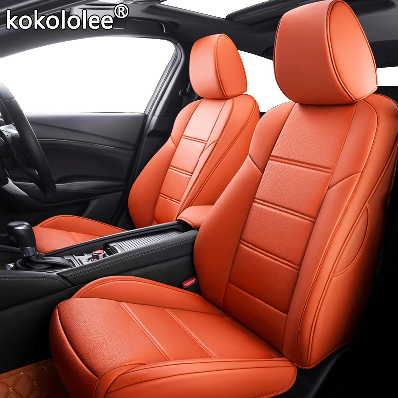 Набор кожаных чехлов на сиденья автомобиля kokololee для BMW серий 3/4 E46 E90 E91 E92 E93 F30 F31 F34