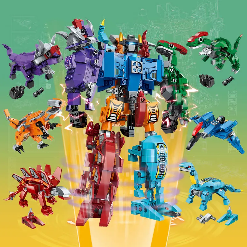 Пижама с динозавром меха деформации город гвардии робот просвещение