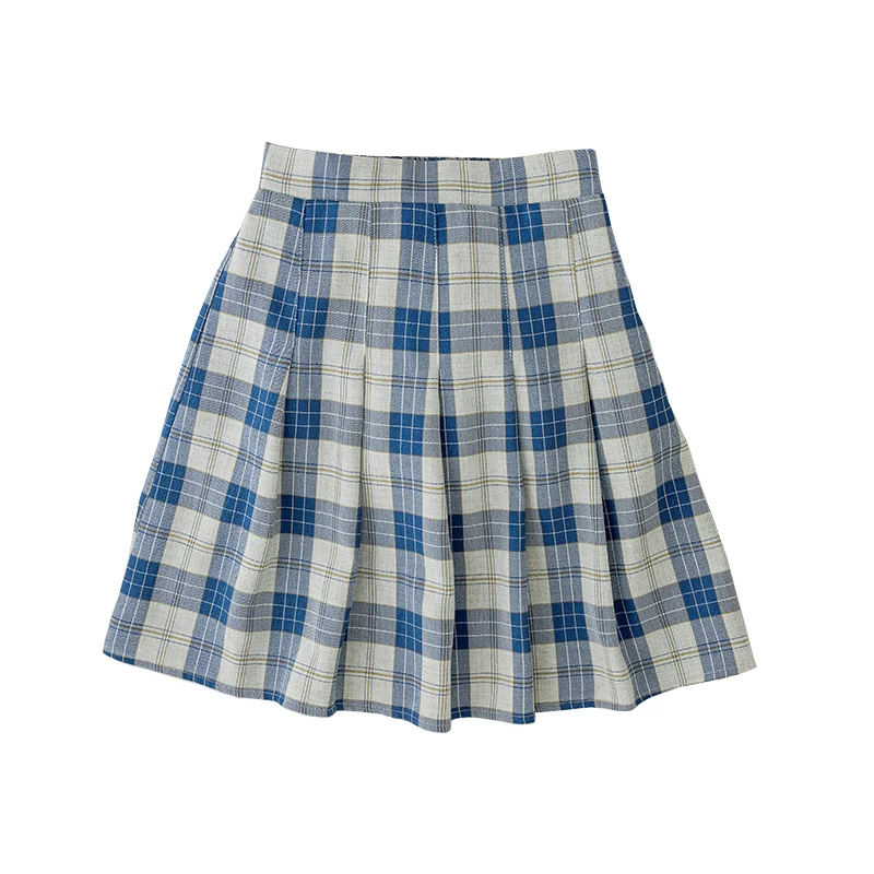 

2021 Summer Korean High Waist Pleated Skirts Gothic Sexy Cute Mini Plaid Skirt Women JK Uniform Students Clothes Y2K 90S