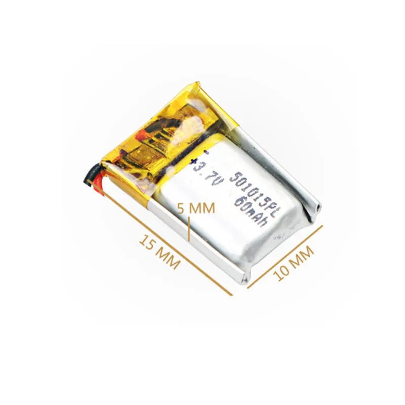 Наушники Bluetooth 501015 60 мА · ч 3 7 в литиевая полимерная аккумуляторная батарея для