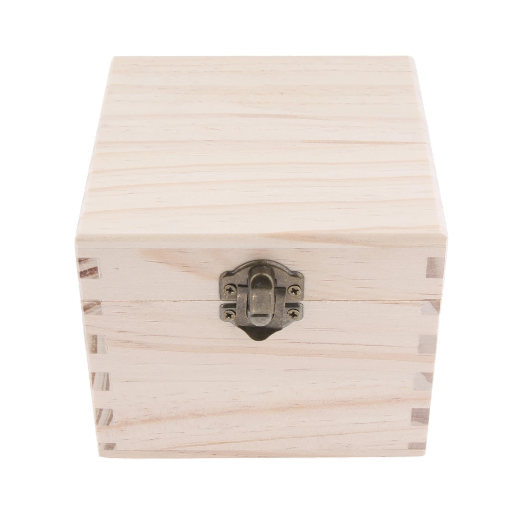 

9 Slots 1-10ml Essential Oil Wooden Box Storage Container Case - Movable