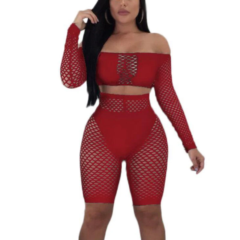 Сексуальные женские костюмы модные топы с открытыми плечами и обтягивающие