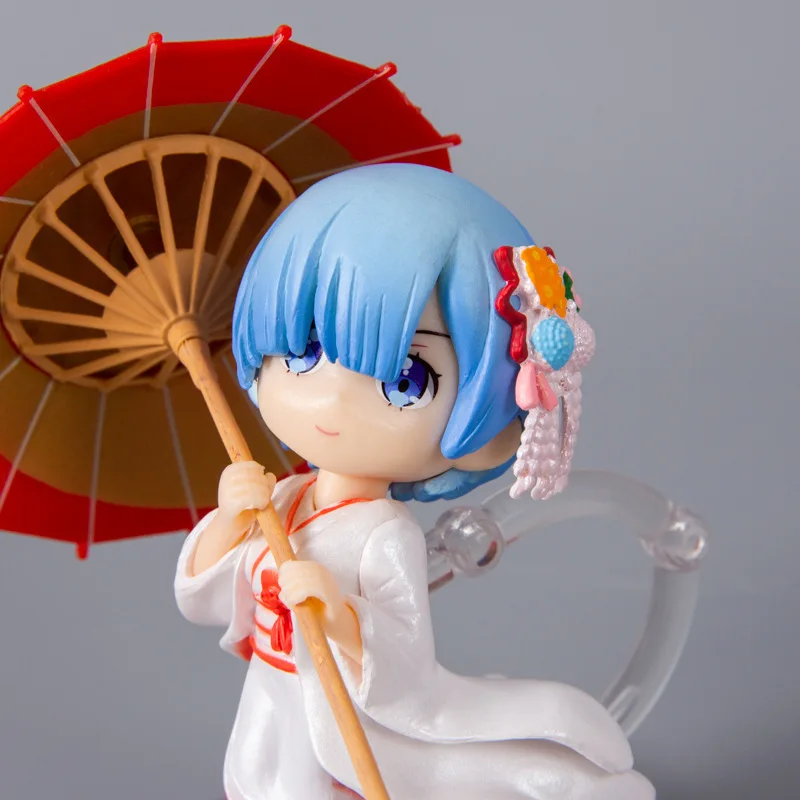 

3pcs/set Rem Remu White Kimono Bride PVC Action Figures Anime Re Life in a Different World From Zero Collectible Model Doll Toys