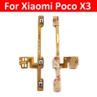Гибкий кабель для Xiaomi Poco X3 с боковой кнопкой включения и выключения громкости, запасные части