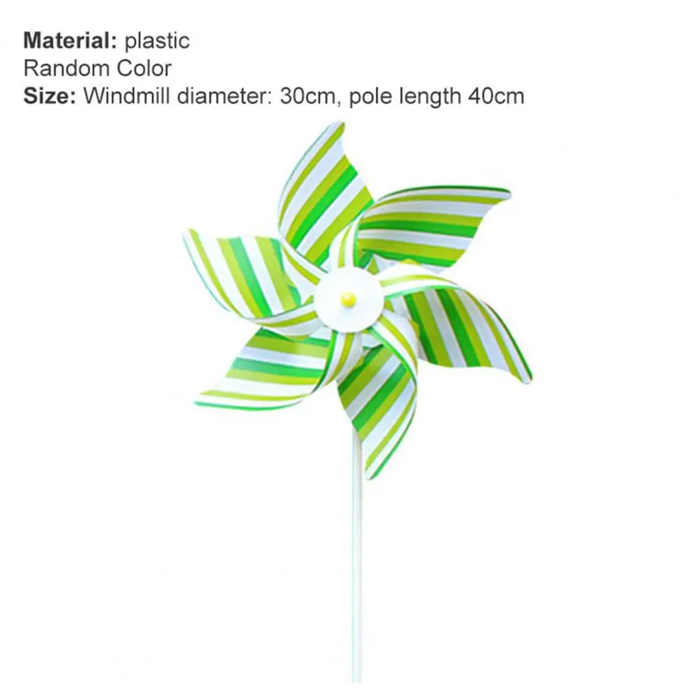 

Striped Multifunctional Windmill Wind Spinner Pinwheels Home Garden Yard Decoration Kids Toys Colorful Windmill Ornament